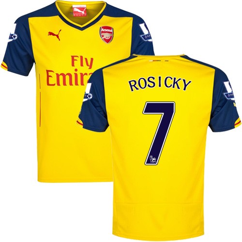 Men's 7 Tomas Rosicky Arsenal FC Jersey - 14/15 England Football 