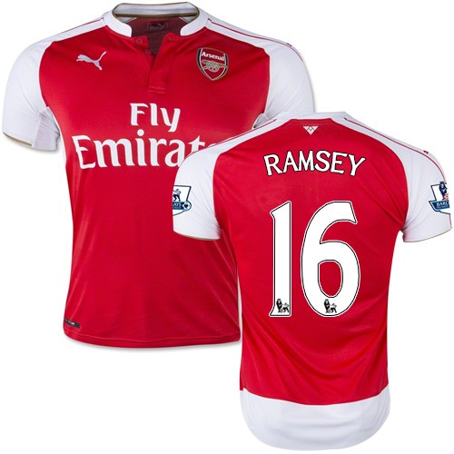 Men's 16 Aaron Ramsey Arsenal FC Jersey 