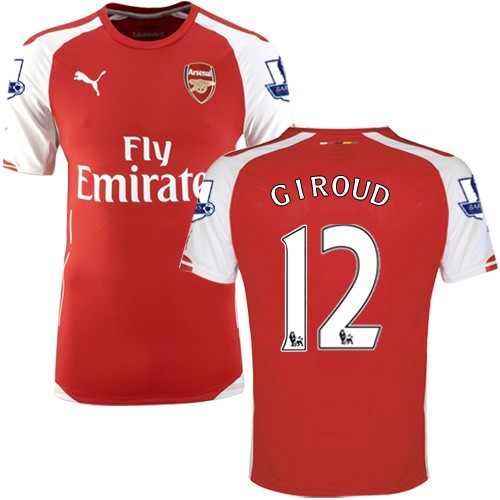 Youth 12 Olivier Giroud Arsenal FC Jersey - 14/15 England ...